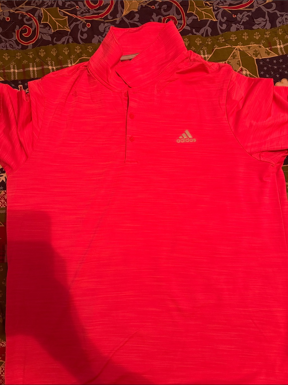 adidas Golf Men’s Neon Pink Performance Polo